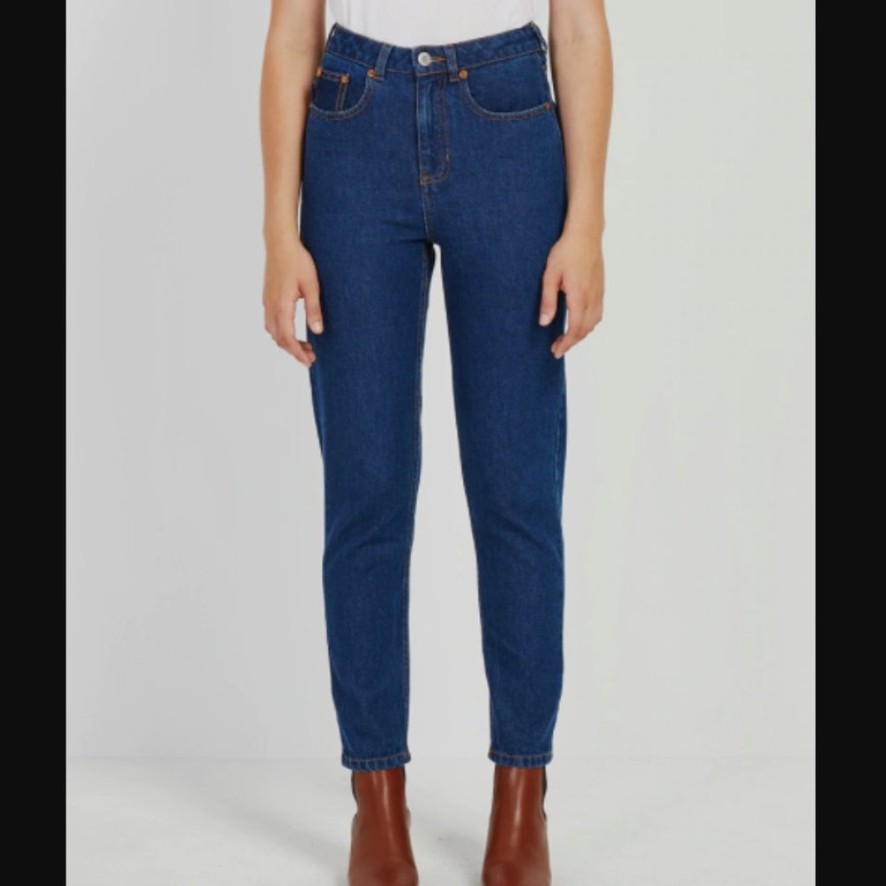 Frank & Oak "Stevie" High Waisted Tapered Jean